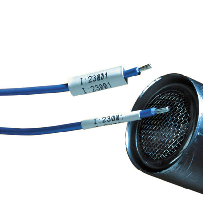 Brady M-250-1-342 Polyolefin B-342 Black on White Label Maker Cartridge, 7/16" Width x 1-1/64" Height, For BMP51/BMP53 Printers