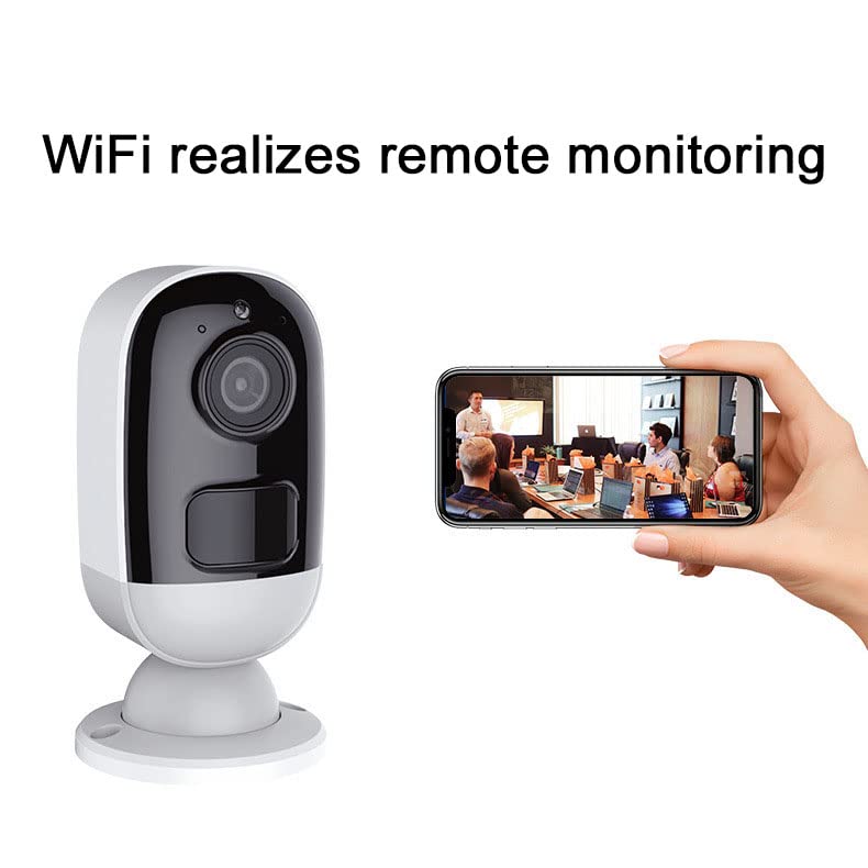 ZDQC Cámaras de Seguridad Solar de 3MP Outdoor Outdoor, cámara de vigilancia WiFi con energía Solar con visión Nocturna de Color, conversación de 2 vías, detección de Movimiento
