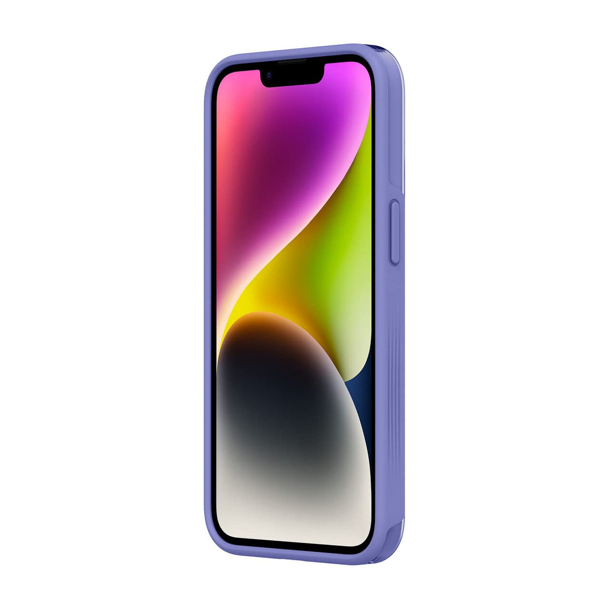 Incipio Organicore Clear Funda Compatible con iPhone 14/13, Protección Caídas 4.2m, Bisel Elevado, Compostable - Lavanda/Transparente