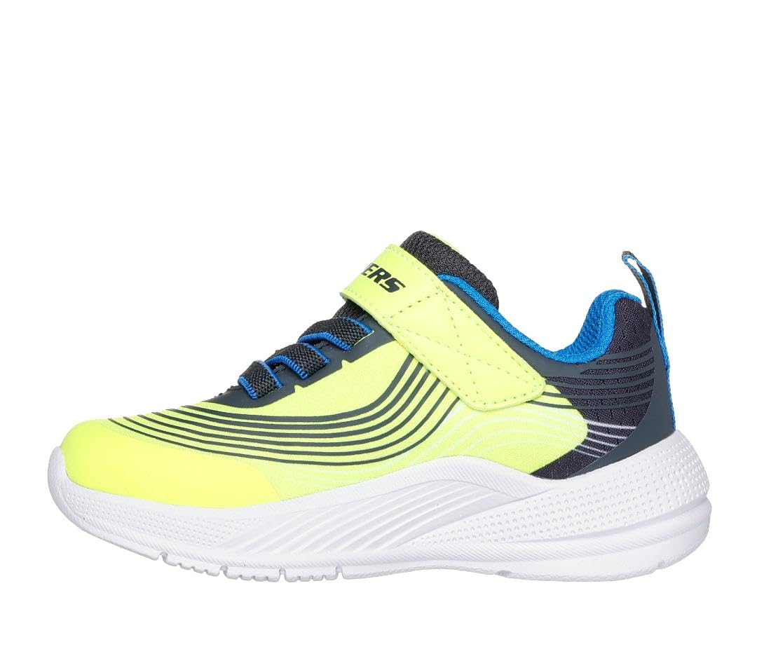Skechers Microspec Advance - Tenis para niños | Atlético, cierre adaptativo, ligero, lavable a máquina, plantilla acolchada