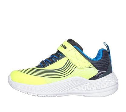 Skechers Microspec Advance - Tenis para niños | Atlético, cierre adaptativo, ligero, lavable a máquina, plantilla acolchada