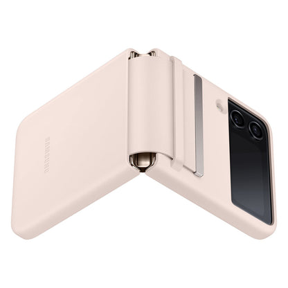 Samsung Funda para Galaxy Z Flip4 con Correa de Sujeción - Z Flip4 - Piel - Rosa