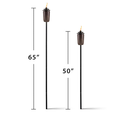 TIKI Brand 1123122 - Paquete de 2 Unidades, Cobre Miel, Patio, Patio Trasero y césped, fácil instalación, decoración al Aire última intervensión, Bronce, 1123122