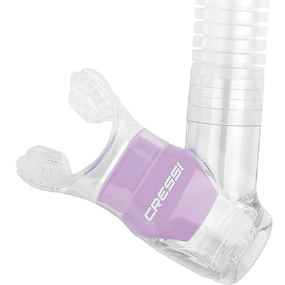 Cressi Tubo de Buceo para Adultos con protección contra Salpicaduras y válvula Superior - Supernova Dry: diseñado en Italia