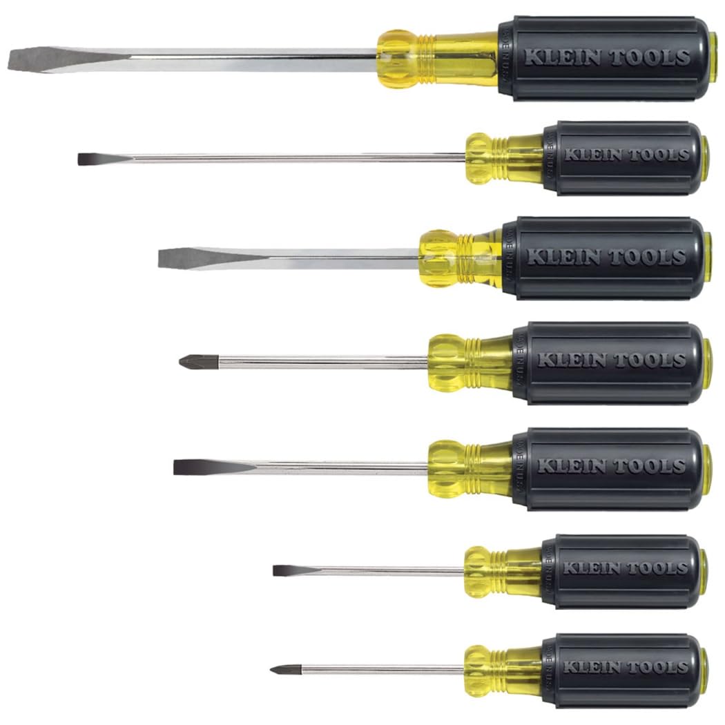 Klein Tools 85076 Juego, 7 Desarmadores con Mango Acojinado