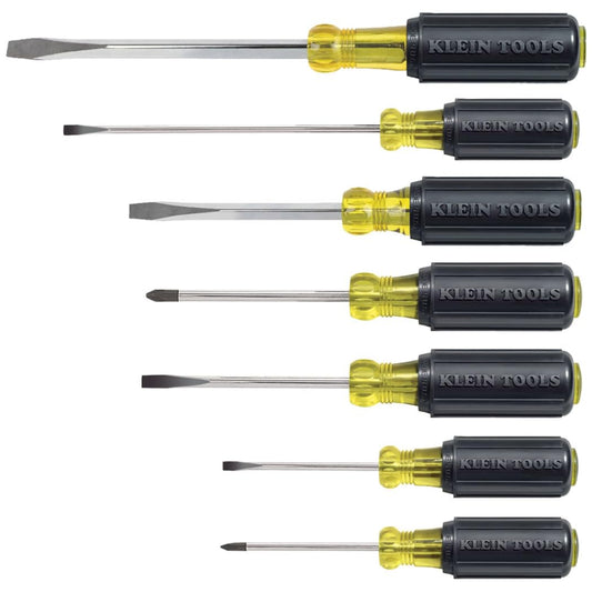Klein Tools 85076 Juego, 7 Desarmadores con Mango Acojinado