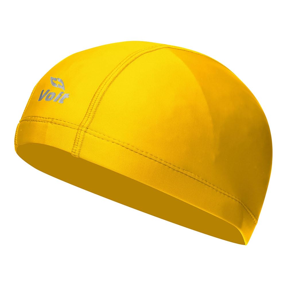 Voit Gorra de Natación de Licra, Color Amarillo, 12 a 16 años, Gorro Ligero