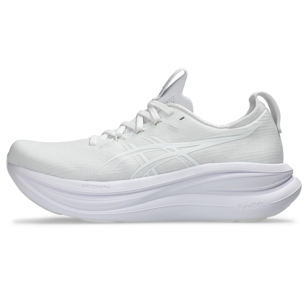 Asics Gel-Nimbus 28 - Tenis de Correr para Mujer | Zapatos para correr de carretera - 23.0 cm - WHITE - WHITE