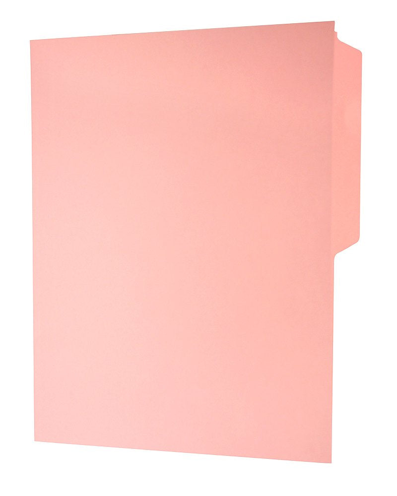 Oxford M750 1/2 PIN Fólder Manila Tamaño Carta Ceja 1/2, Caja de 100, Color Rosa