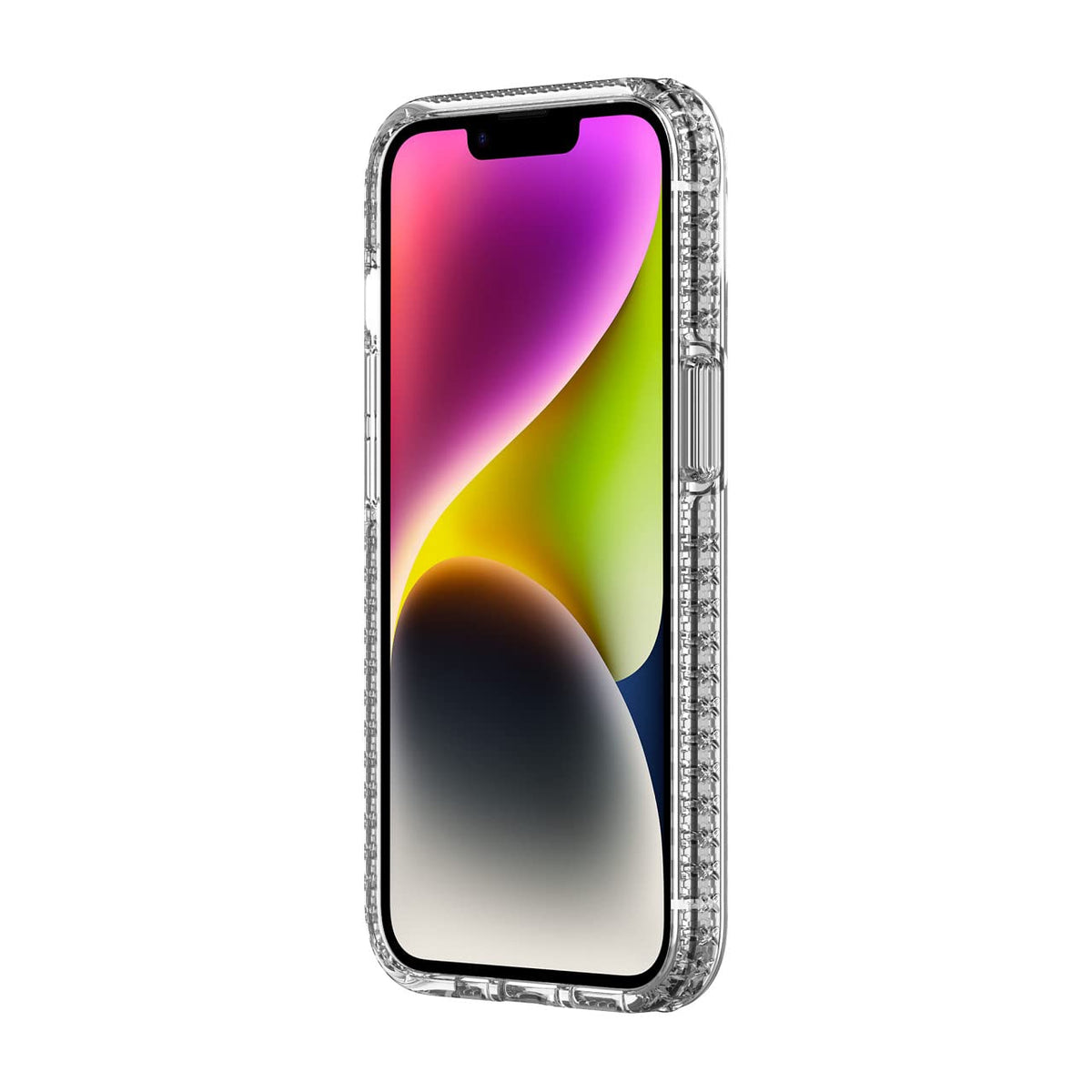 Incipio Grip Funda con MagSafe Compatible con iPhone 13/14, Protección Caídas 4.2m, Bisel Elevado, Protección Antimicrobiana - Transparente