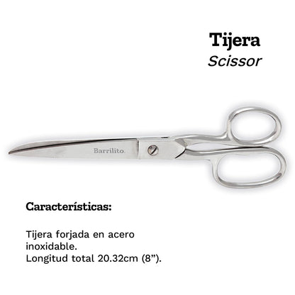 Barrilito Tijera de Costura 20.32cm (8pulg). 8341-8CN