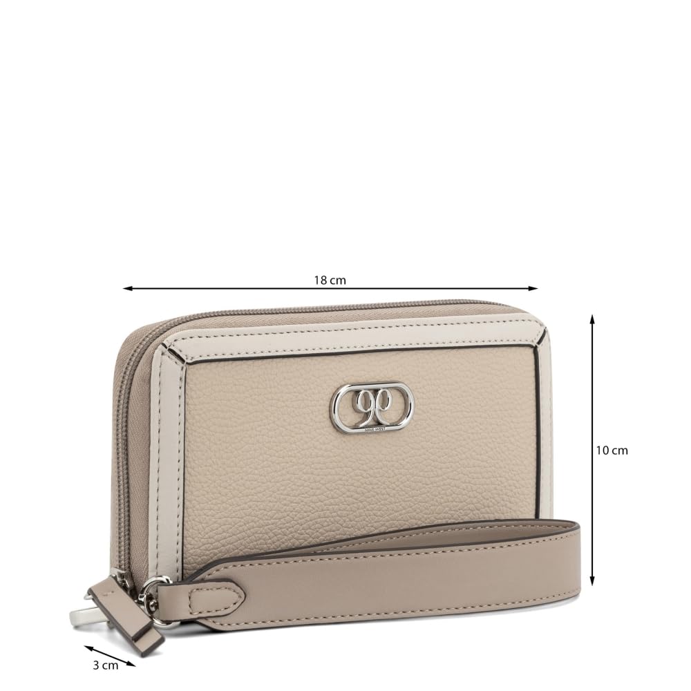 Nine West Cartera Porta celular para Mujer Beige NYP568543