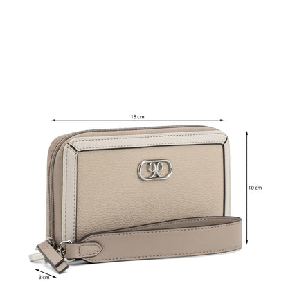 Nine West Cartera Porta celular para Mujer Beige NYP568543