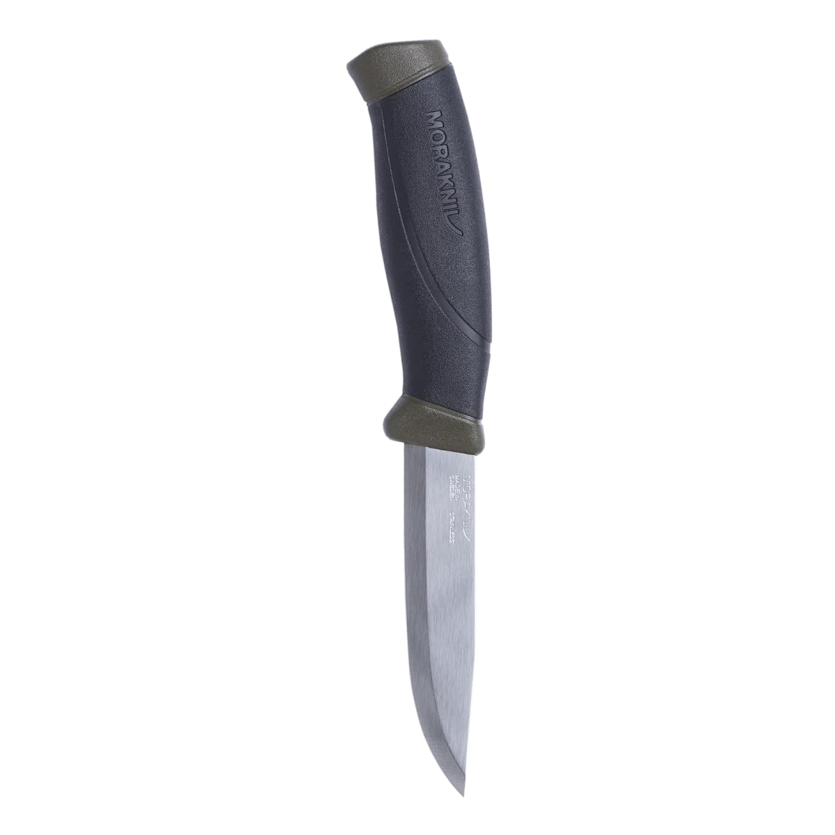 Morakniv Companion - Cuchillo para Exteriores de Hoja Fija con Hoja de Acero Inoxidable Sandvik, 10.41 cm - Verde - Cuchillo