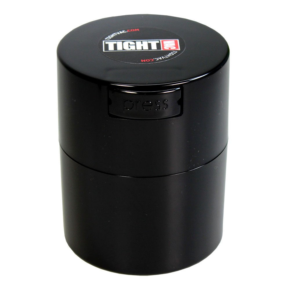 Tightvac – 14 g a 85 g hermético, multiusos, Sello de vacío, contenedor de almacenamiento portátil para artículos secos, comida, y hierbas, Negro sólido, .29-Liter/9-Fluid Ounce, 1