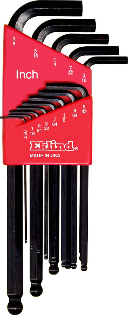 Eklind 13222 Llave Allen Allen de bola hexagonal, 22 piezas, 22 unidades