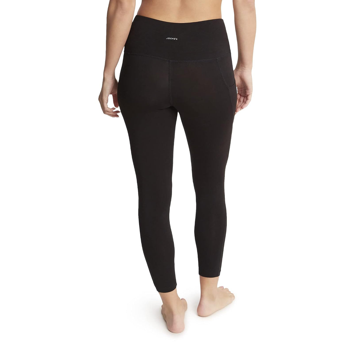 Jockey Leggings de algodón elástico básico 7/8 con Bolsillo Lateral Leggings para Mujer