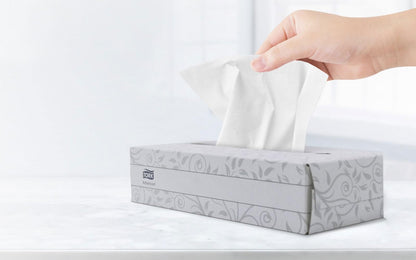 Tork Pañuelos Faciales Desechables Institucionales Sin Fragancia – Pañuelos para Consultorio Oficina y Recepción, 30 Cajas x 100 Pañuelos (3,000 Piezas) – Color Blanco
