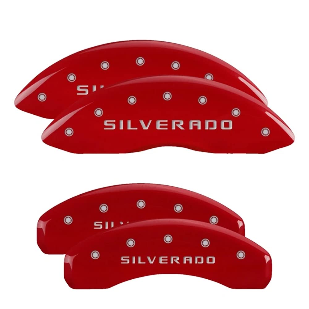MGP Cubiertas de Pinza de Freno Chevrolet Silverado 2019-2025 Rojo Aluminio