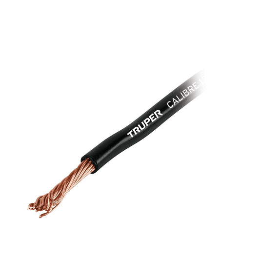 Truper CAPRI-12N Carrete con 3.5 m de Cable Primario Negro Calibre 12