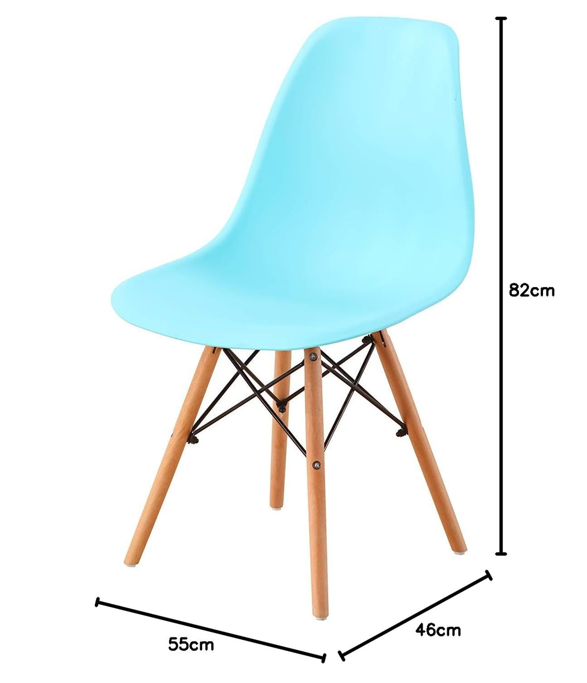 DIB Silla Replica Eames Mint Silla Replica Eames Mint, Color, Pack of/Paquete de 4