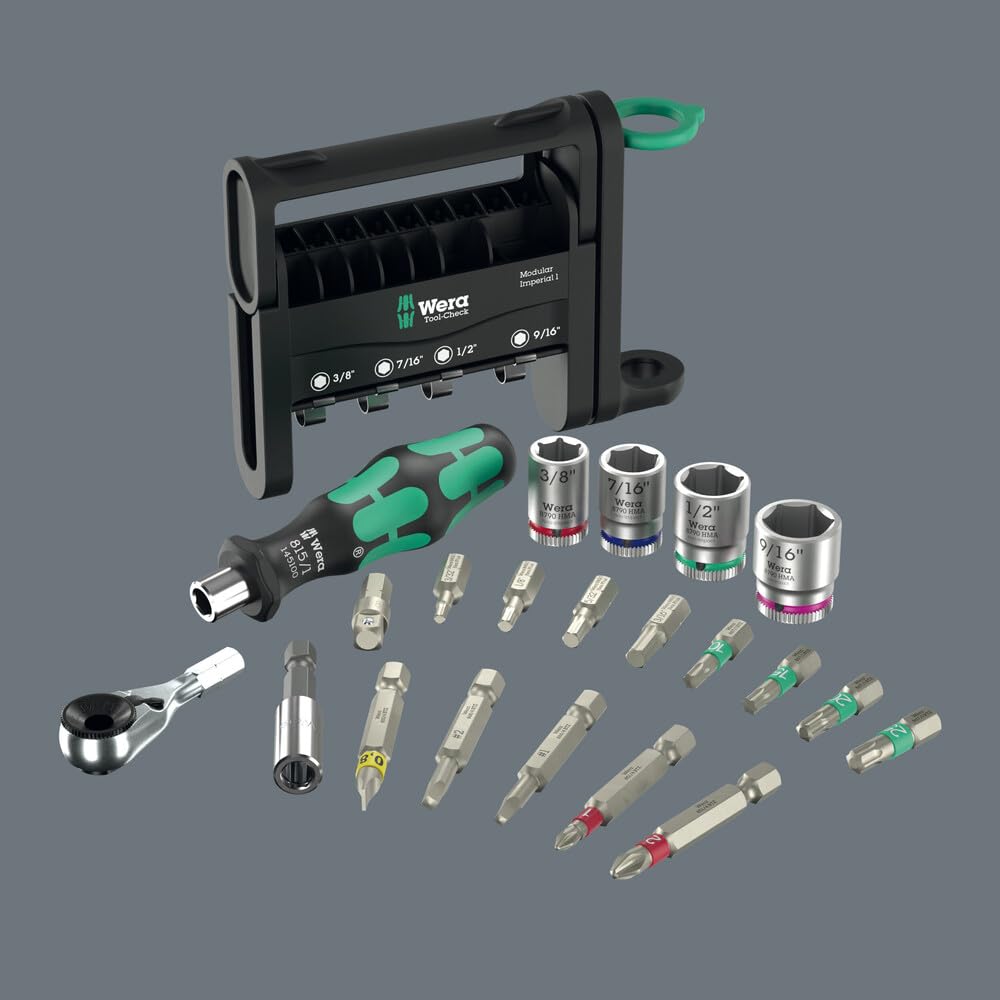 Wera 05049001001 Tool-Check Modular Imperial 1, 21 piezas