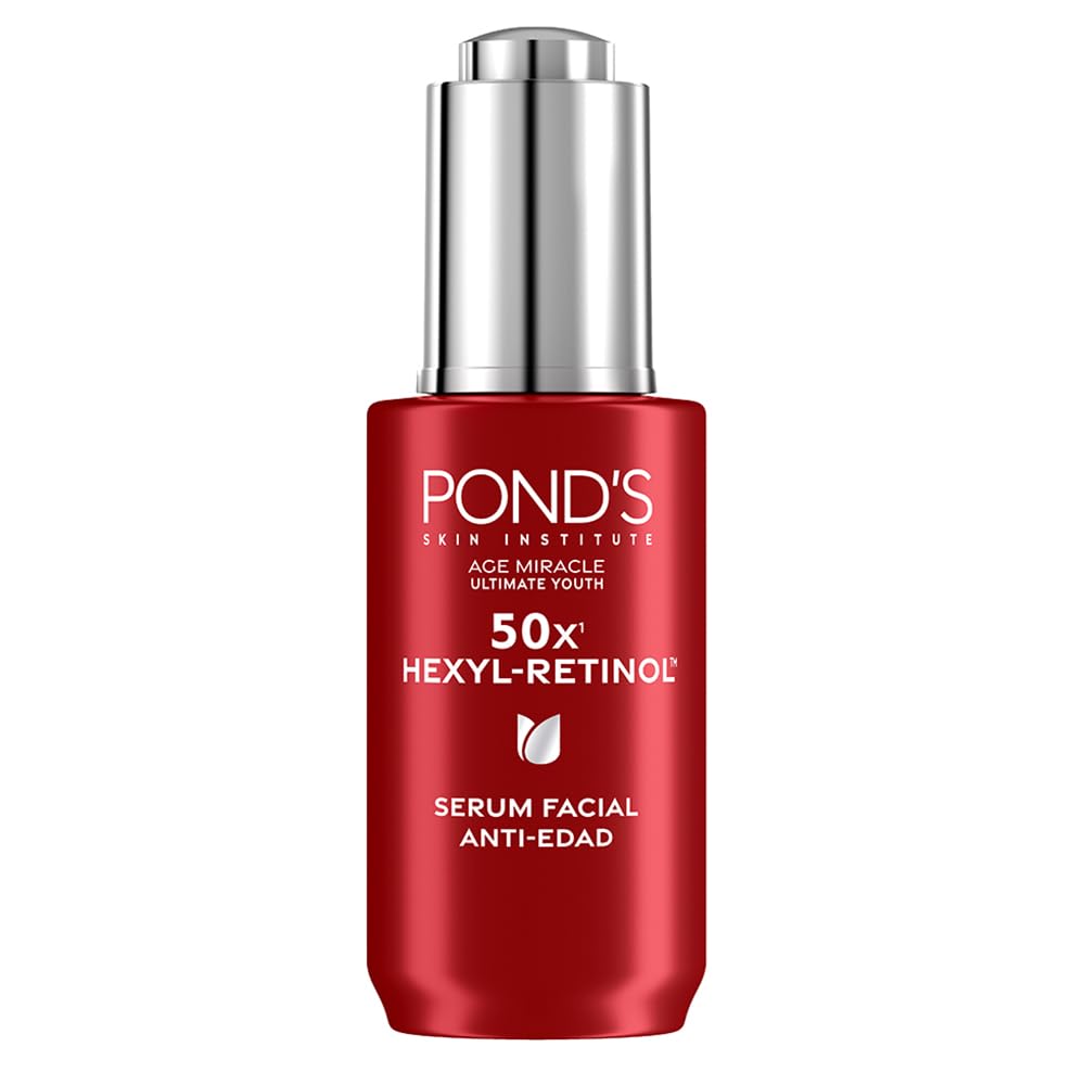 POND'S Sérum Facial Age Miracle Ultimate Youth con Hexyl-Retinol para una piel más firme, luminosa y joven, disminuye las líneas de expresión y las manchas 30 ml