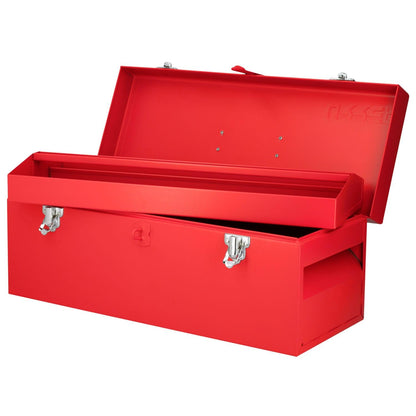 Urrea Caja Portaherramientas Metálica, Varios Tamaños y Colores - 20" x 7" x 7" - Rojo