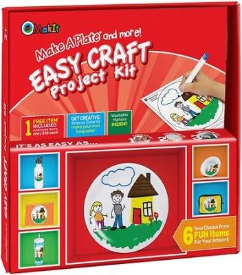 Makit Products Inc. Make A Plate, Kit de proyecto fácil, Blanco, 1