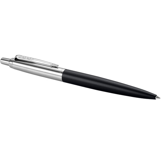 PARKER Jotter XL Ballpoint Pen, Chrome Trim, Medium Point, Blue Ink, Gift Box, Richmond Matte Black