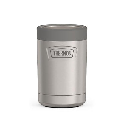 THERMOS ICON SERIES, aislante para latas de bebidas, 12 onzas, acero inoxidable mate, aislado al aspiradora