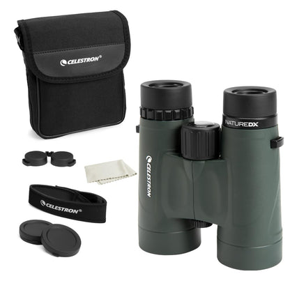 Celestron – Nature DX 8x42 – Outdoor and Birding Binocular – Fully Multi-Coated with BaK-4 Prisms – Rubber Armored – Fog & Waterproof – Top Pick Optics
