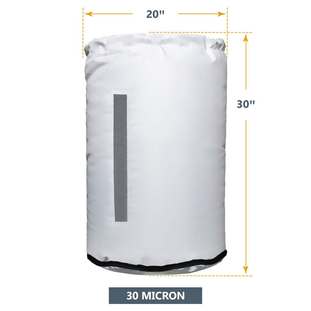 Powertec Bolsa Colectora de Polvo | 20 x 30 pulgadas, compatible con sistemas Delta, Grizzly, Shop Fox, WEN