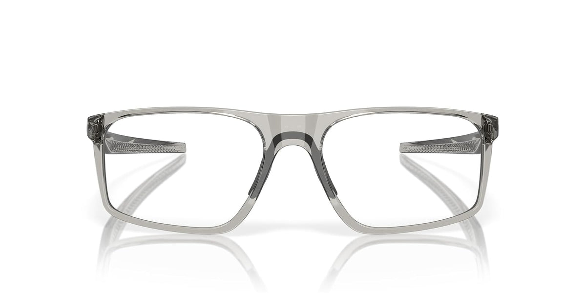 Oakley Ox8183 - Marcos rectangulares para anteojos graduadas con tapa para hombre - Gris Shadow - Demo Lens - 56 Milímetros