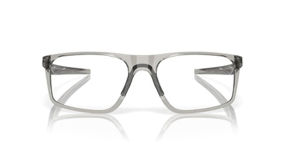 Oakley Ox8183 - Marcos rectangulares para anteojos graduadas con tapa para hombre - Gris Shadow - Demo Lens - 56 Milímetros