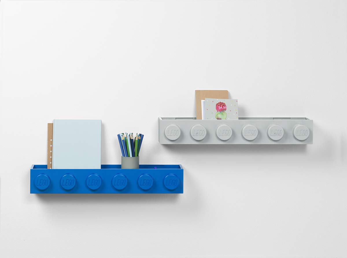 Room Copenhagen, Lego - Estante Decorativo Flotante para Almacenamiento - Gris