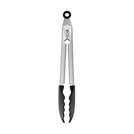 KitchenAid - Pinzas de acero inoxidable con punta de silicona, color negro, 9 pulgadas