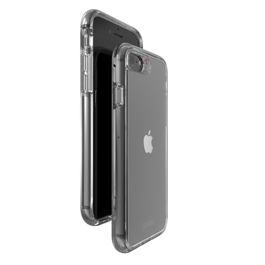 Gear4 ZAGG Crystal Palace - Funda para iPhone SE 2022/SE (2ª generación) y iPhone 8/7/6s/6 - Protección Avanzada contra Impactos, tecnología D3O integrada, Acabado Transparente, Transparente