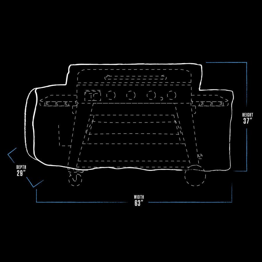 PIT BOSS 32123 4B Ultimate - Cubierta para Plancha, Color Negro