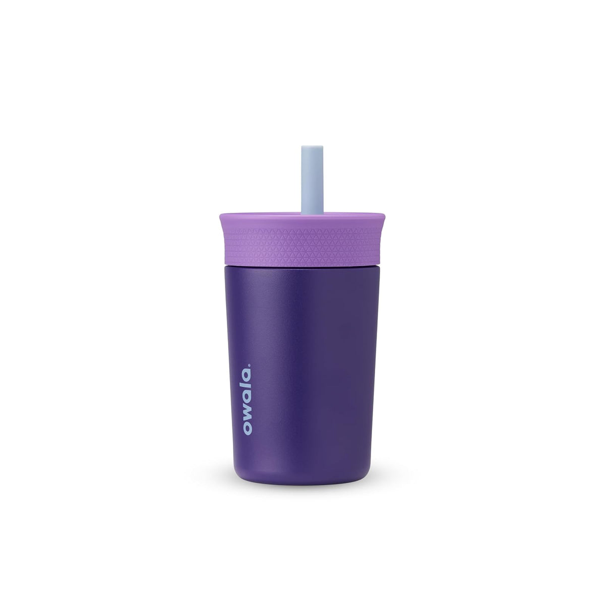 Owala Vaso Infantil con Popote 12 oz Acero Inoxidable - 354,88ml - Púrpura