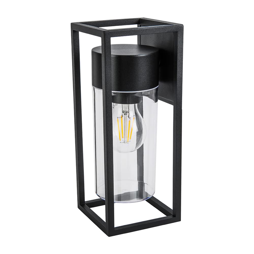 Tecnolite Lámpara de Pared Arbotante Tipo Farol Exterior, Potencia Máx. 60 W, Base E27, IP44, No incluye foco