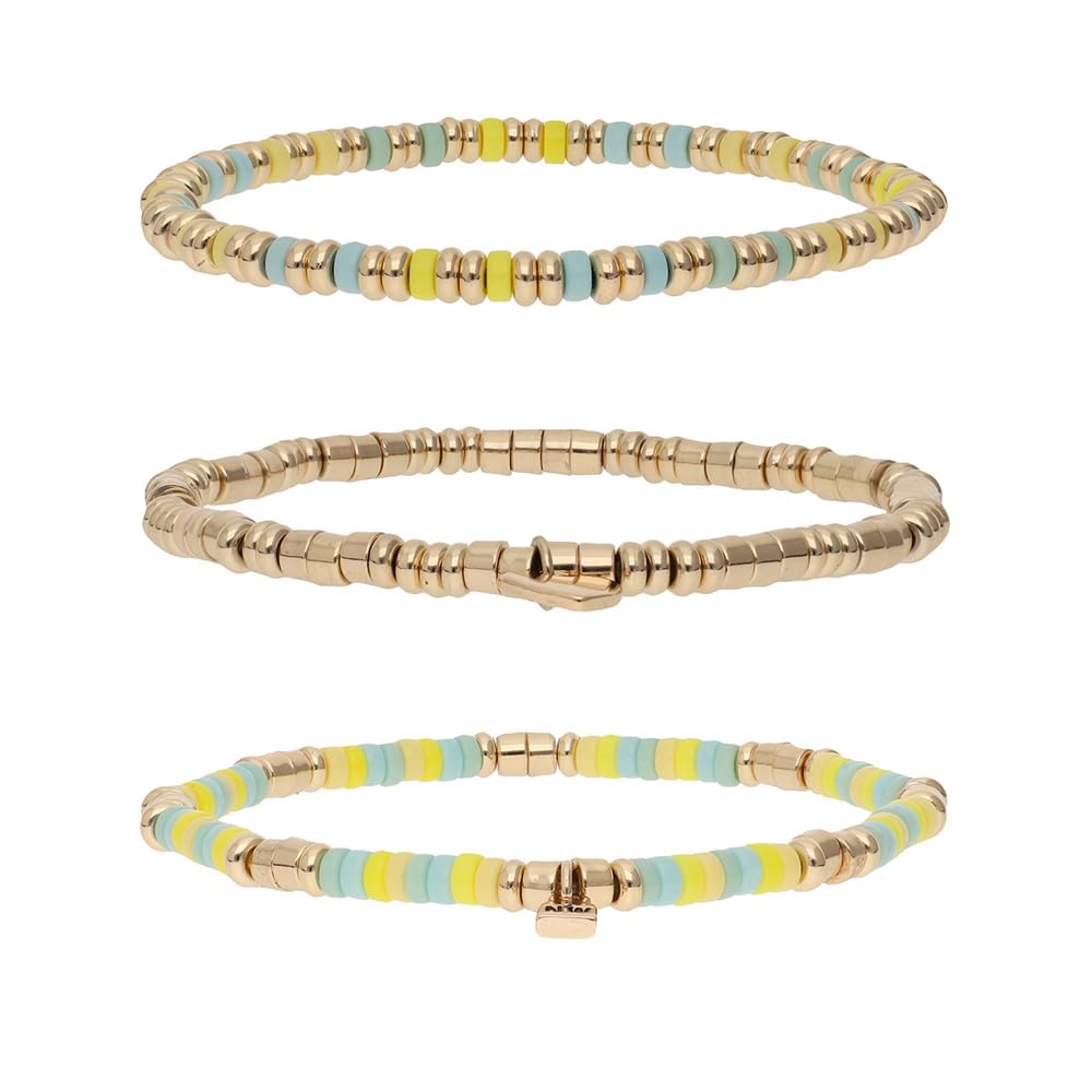 Nine West Box Set Pulsera Dorado Multiniveles para Mujer