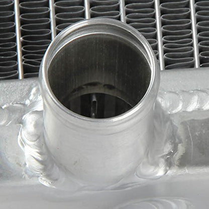 DNA Motoring RA-HC92-42-2 Radiador de Aluminio T-6061 de Doble Núcleo 2 Filas para Honda D15/16/B18 1.5L/1.6L/1.8L MT, Metálico
