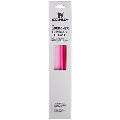 Stanley Quencher - Popotes de Repuesto Reutilizables para Vaso con asa, Accesorio de Vaso de Acero Inoxidable, sin BPA, Paquete múltiple Rosa