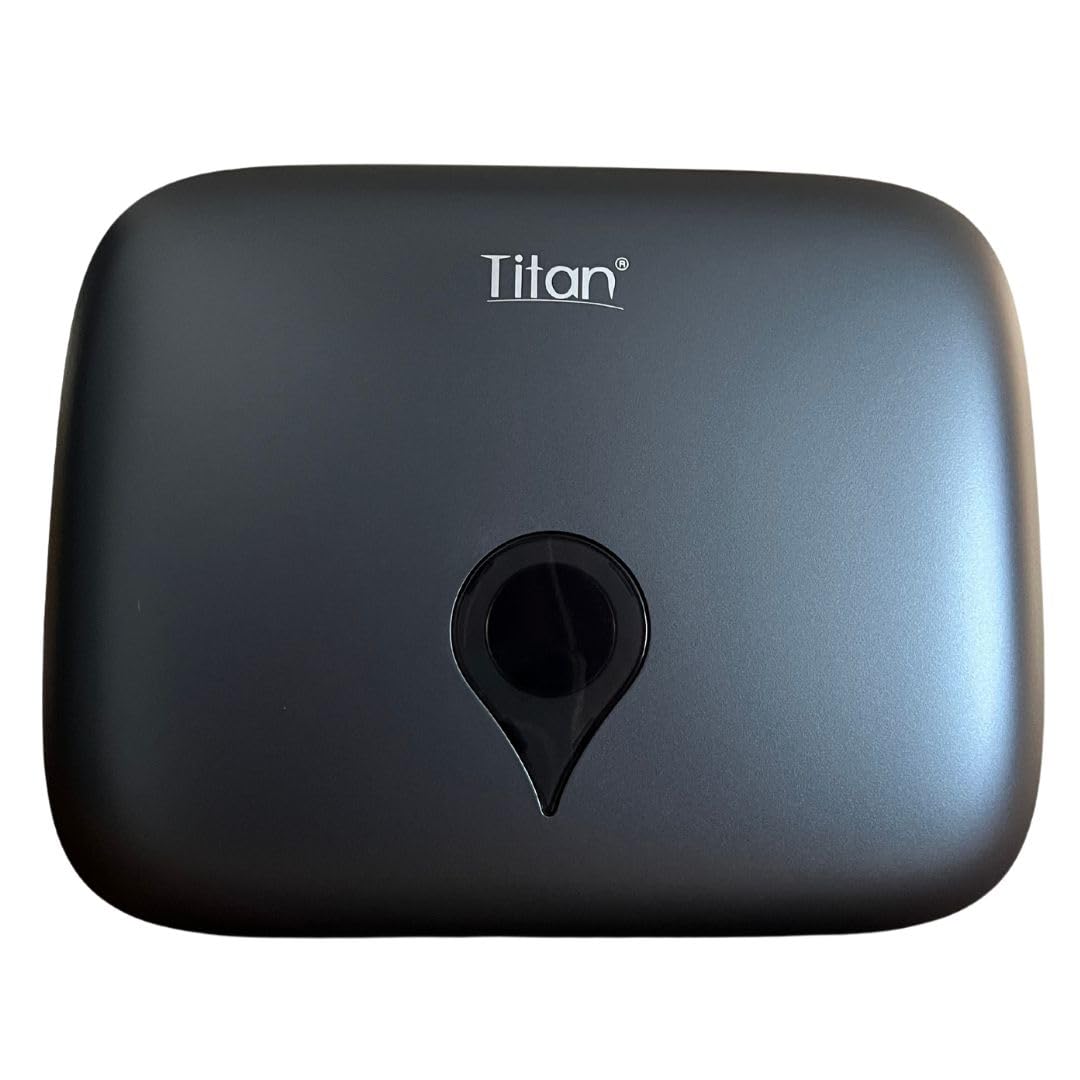 Titán Gustamar Dispensador de Toalla Interdoblada Tipo Sanitas G-8225MB, Color Negro
