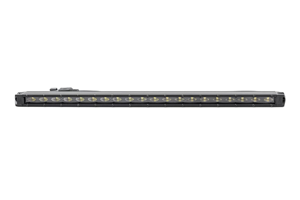 Rough Country - Barra de luz LED Slimline de 20 Pulgadas, 100 W, 7200 lúmenes, LED CREE con Haz de inundación Amplio para Todoterreno, Jeeps, camión, UTV