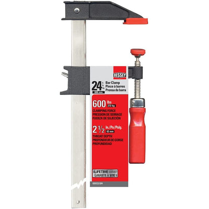 Bessey GSCC2.524 2.5" x 24" abrazadera de barra estilo embrague