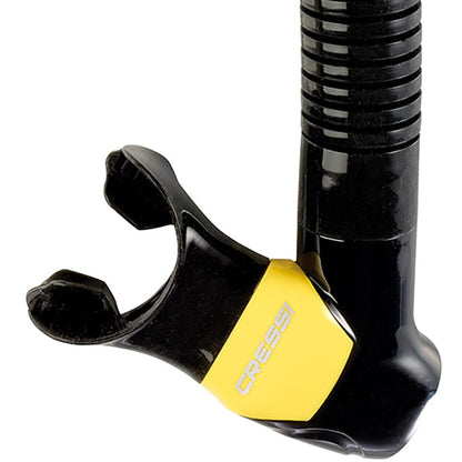 Cressi - Snorkel seco para Adultos con protección contra Salpicaduras y válvula Superior - Supernova Dry: diseñado en Italia