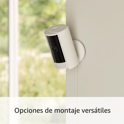 Cámara para interiores Ring (Indoor Cam), negra + Videotimbre cableado Ring (Video Doorbell Wired)