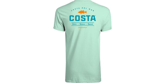 Costa del Mar Playera de Manga Corta Topwater Camiseta para para Hombre
